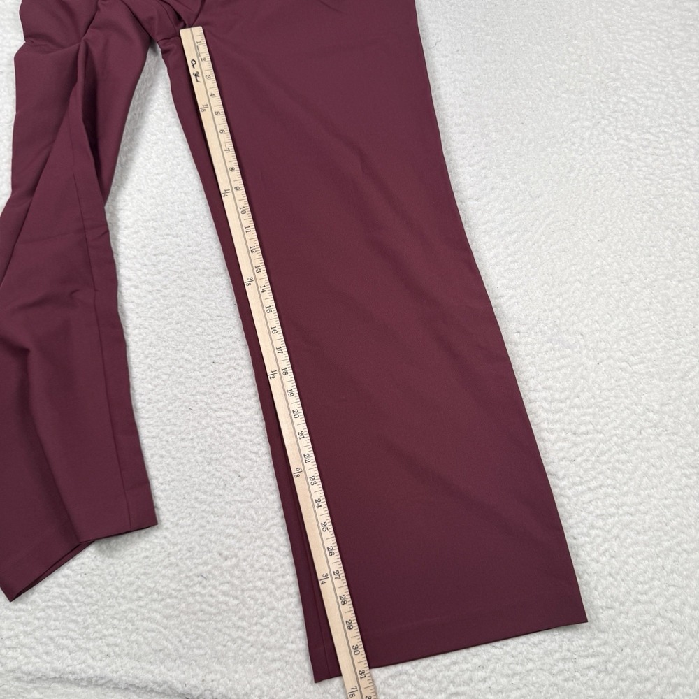 Commence Wide Leg Dress Pants Women's M‎ Minimalist Business Burgundy 28x31 - Picture 5 of 10